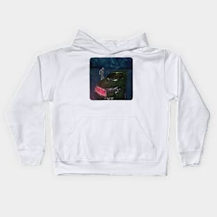 Race driver broken Kids Hoodie